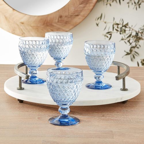  Boston Wine Claret Set of 4 by Villeroy & Boch - Blue