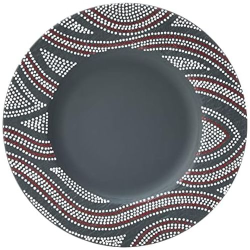  Villeroy & Boch Manufacture Rock Desert Art Dinner Plate, 10.5 in, Premium Porcelain, Black/Colored