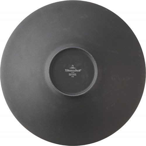  Villeroy & Boch Manufacture Rock Deep/Rim Bowl, 11.5 in, Premium Porcelain, Gray