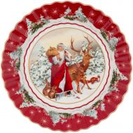 Villeroy & Boch Bowl Large Santa with Forest Animals, 25 x 25 x 5 cm, Multicoloured