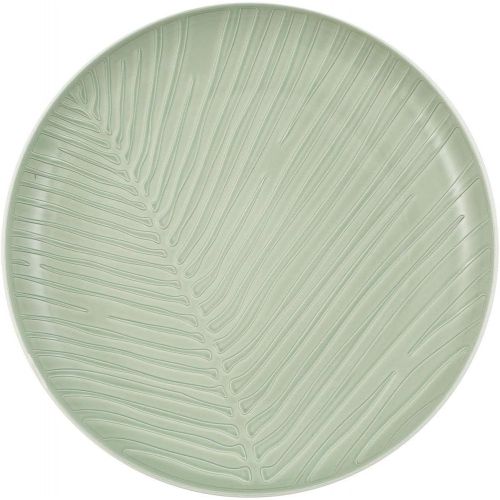  Villeroy & Boch - its my match mineral Leaf plate, a beautifully shaped dinner plate for every day, premium porcelain, green, white, dishwasher safe