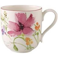 Villeroy & Boch Mariefleur Basic Mug, 11.75 oz, Premium Porcelain, White/Multicolored