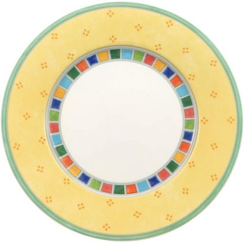  Villeroy & Boch Twist Alea Limone Bread & Butter Plate, 6.5 in, White/Yellow