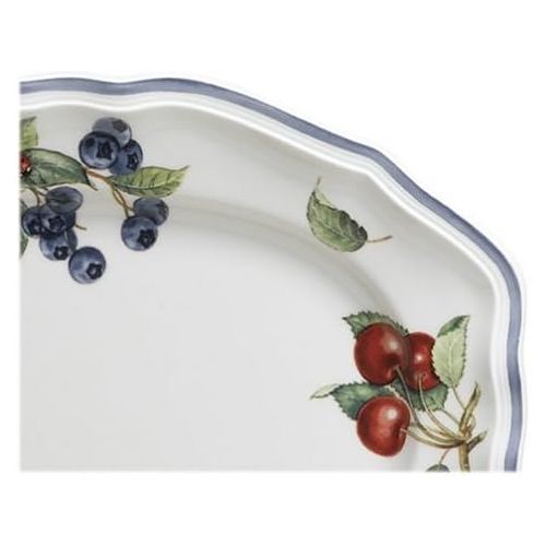  Villeroy & Boch Cottage Oval Platter, 11.75 in, White/Colorful