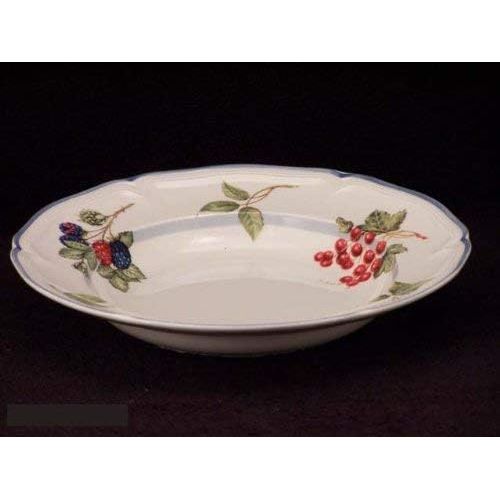  Villeroy & Boch Cottage Rim Soup, 9 in, White/Colorful