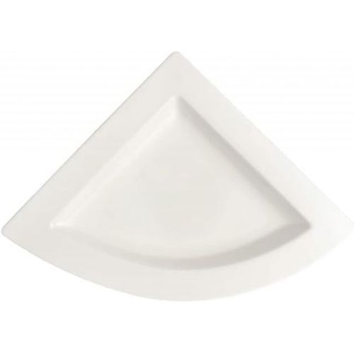 Villeroy & Boch New Wave Triangular Plate, 8.5 in, White