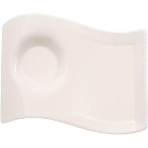  Villeroy & Boch New Wave Cafe Small Party Plate, 6.5 x 5 in, White