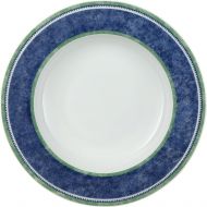 Villeroy & Boch Costa Rim Soup, 9 in, White/Blue/Green