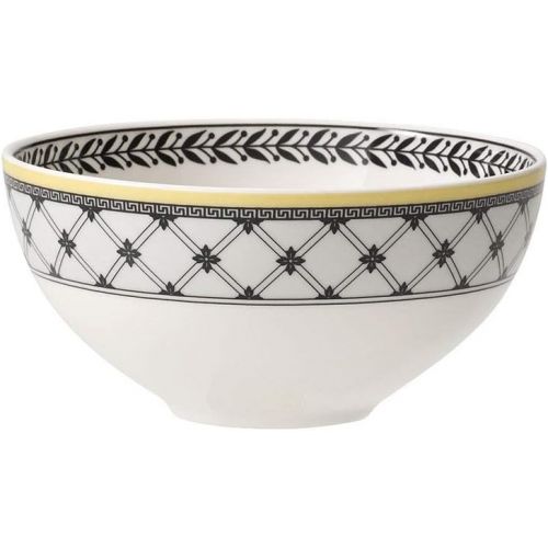  Villeroy & Boch 1010671945 Audun Ferme Individual Bowl : Asia, 4.25 in, White/Gray