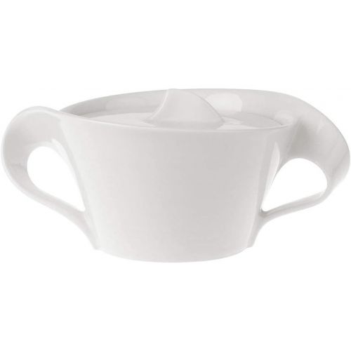  Villeroy & Boch 1025250960 New Wave Covered Sugar, 8.75 oz, White