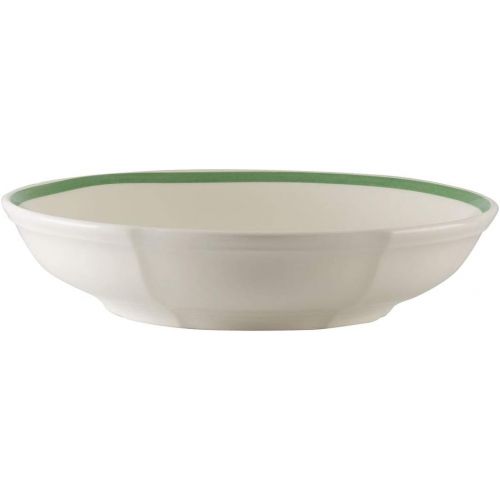  Villeroy & Boch French Garden Line Pasta Bowl, 9.25 in/37 oz, White/Green