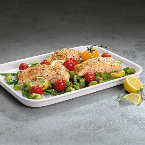  Villeroy & Boch Clever Cooking Rectangular Serving Plate/Lid, 14 x 10.25 in, White