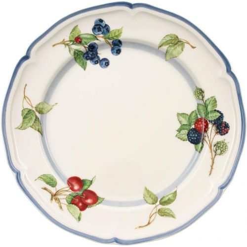  Villeroy & Boch Cottage Dinner Plate, 10.25 in, White/Colorful