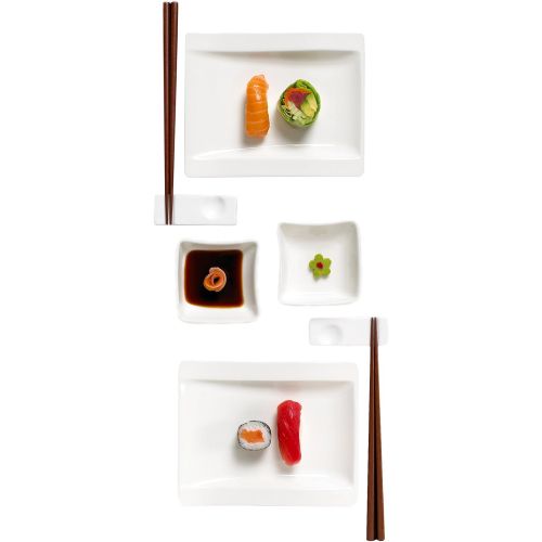 Villeroy & Boch 1025257520 Sushi Set, White, 2.25 lb