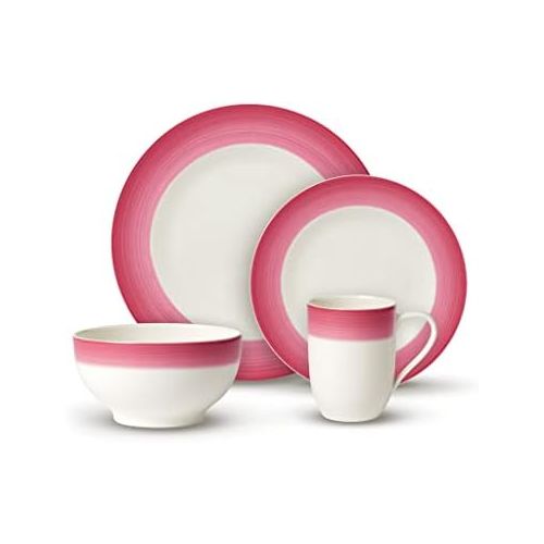  Colorful Life Berry Fantasy Dinner-Set by Villeroy & Boch - Premium Porcelain - Made in Germany -Dishwasher and Microwave Safe - Serves 2