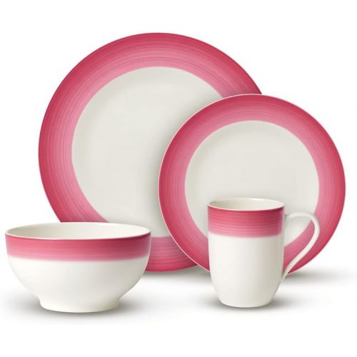  Colorful Life Berry Fantasy Dinner-Set by Villeroy & Boch - Premium Porcelain - Made in Germany -Dishwasher and Microwave Safe - Serves 2