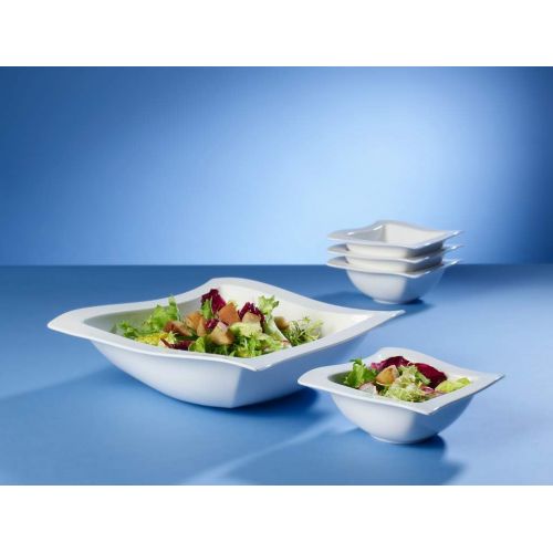  Villeroy & Boch New Wave Square Salad Bowl, 13 in, White