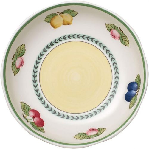  Villeroy & Boch French Garden Fleurence Pasta Bowl, 9.25 in/37 oz, White/Colored