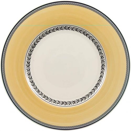  Villeroy & Boch Audun Fleur Dinner Plate, 10.5 in, White/Gray/Yellow