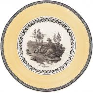Villeroy & Boch Audun Chasse Salad Plate, 8.5 in, White/Gray/Yellow