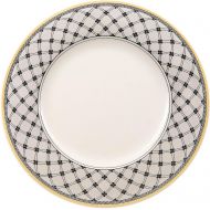 Villeroy & Boch Audun Promenade Dinner Plate, 10.5 in, White/Gray/Yellow