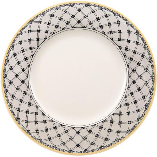  Villeroy & Boch Audun Promenade Dinner Plate, 10.5 in, White/Gray/Yellow