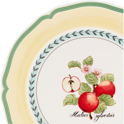  Villeroy & Boch French Garden Valence Dinner Plate : Apple, 10.25 in, White/Multicolored