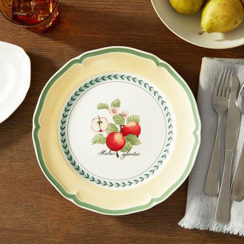  Villeroy & Boch French Garden Valence Dinner Plate : Apple, 10.25 in, White/Multicolored