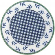 Villeroy & Boch Castell Salad Plate, 8.25 in, White/Blue/Green