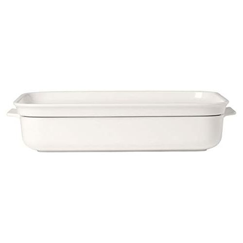  Clever Cooking Rectangular Baking Dish with Lid by Villeroy & Boch - Premium Porcelain Baking Dish - Made in Germany - Dishwasher and Microwave Safe - 13.25 x 9.5 Inches