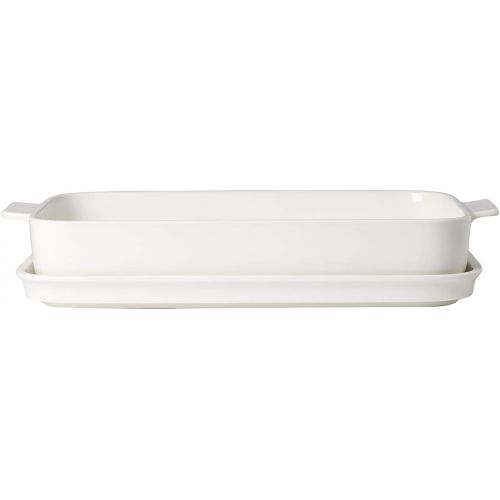  Clever Cooking Rectangular Baking Dish with Lid by Villeroy & Boch - Premium Porcelain Baking Dish - Made in Germany - Dishwasher and Microwave Safe - 13.25 x 9.5 Inches