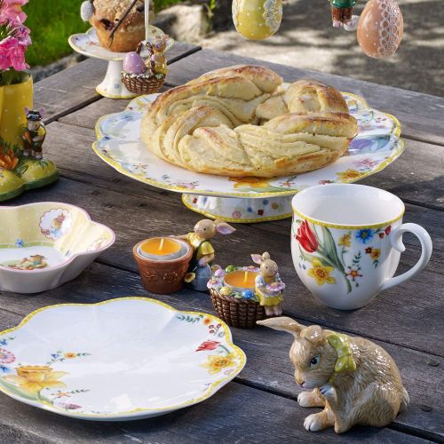  Villeroy & Boch Spring Awakening Cake Plate, 33 cm, Porcelain, White/Colourful