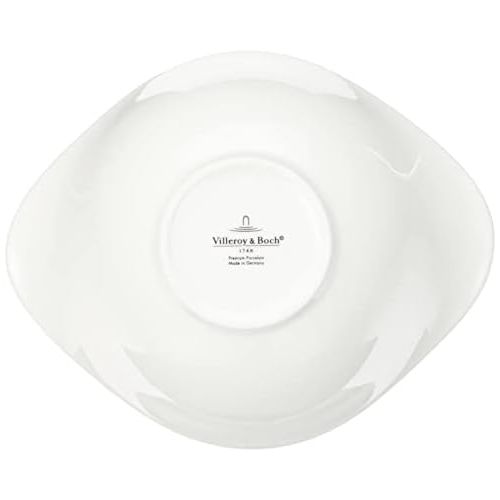  Villeroy & Boch - Vapiano Salatschalen-Set, 2 tlg., 800 ml, 21 x 17 cm, Premium Porzellan, spuelmaschinen-, mikrowellengeeignet, weiss