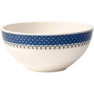 Villeroy & Boch Casale Blu Schuessel, 24 cm, Premium Porzellan, Weiss/Blau