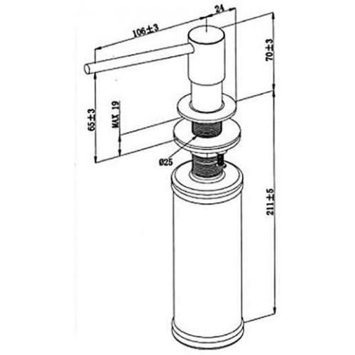  Villeroy & Boch 9236 20 LC Edelstahl Seifenspender Spuelmittelspender Kueche Spuele