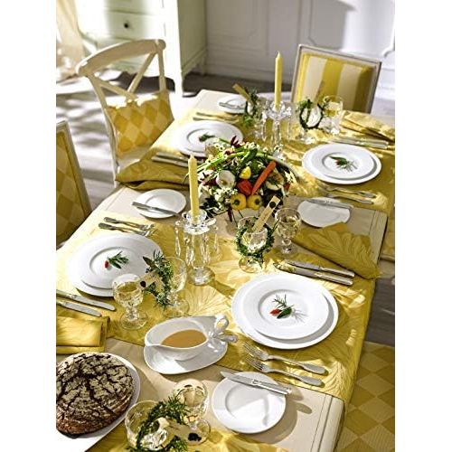  Villeroy & Boch - Royal ovale Platte, grosse Servierplatte aus hochwertigem Premium Bone Porzellan, spuelmaschinengeeignet, 41 cm