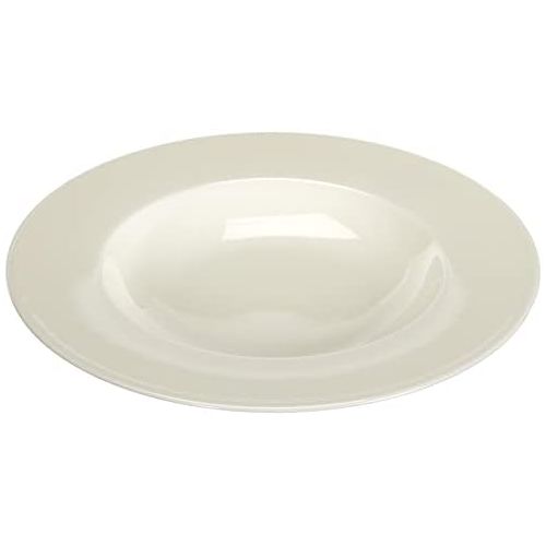  Villeroy & Boch - Royal Suppenteller/tiefer Speiseteller, 24 cm, Premium Porzellan, spuelmaschinen-, mikrowellengeeignet, weiss