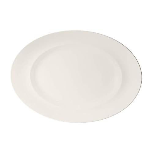  Villeroy & Boch For Me ovale Platte, Premium Porzellan, weiss, 41cm