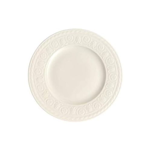  Villeroy & Boch Cellini Fruehstuecksteller, 22 cm, Premium Porzellan, Weiss