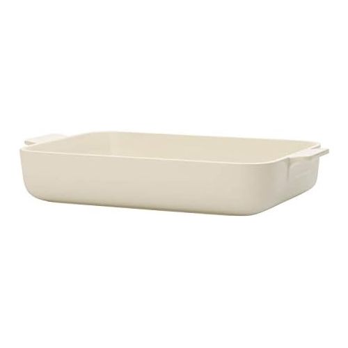  Villeroy & Boch Clever Cooking Rechteckige Backform, 34 x 24 cm, Premium Porzellan, Weiss