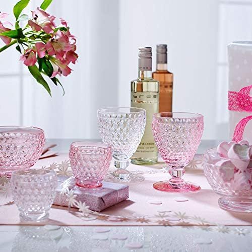  Villeroy & Boch Boston Coloured Weissweinglas Rose, 230 ml, Kristallglas, Rosa