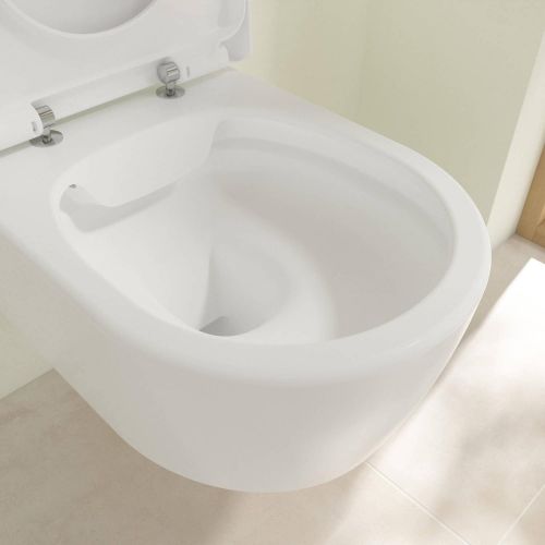  Villeroy&Boch Wand WC mit Deckel Avento 5656 DirectFlush Stone White CeramicPlus