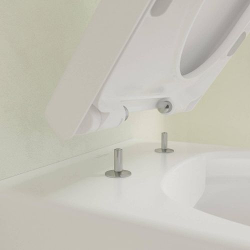  Villeroy&Boch Wand WC mit Deckel Avento 5656 DirectFlush Stone White CeramicPlus