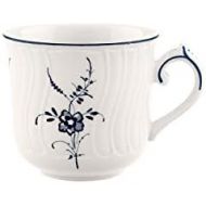 Villeroy & Boch Vieux Luxembourg Kaffeetasse, 200 ml, Hoehe: 8,3 cm, Premium Porzellan, Weiss/Blau