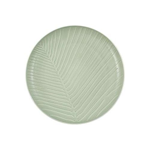  like. by Villeroy & Boch 10-4272-2640 its my match mineral Teller Leaf, formschoener Essteller fuer jeden Tag, Premium Porzellan, gruen, weiss, spuelmaschienengeeignet, Porcelain