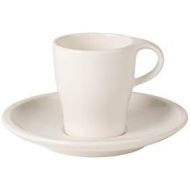 Villeroy & Boch Coffee Passion Espresso-Set, 2-teilig, Premium Porzellan, Weiss