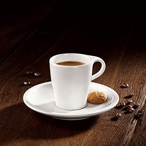  Villeroy & Boch Coffee Passion Espresso-Set, 2-teilig, Premium Porzellan, Weiss