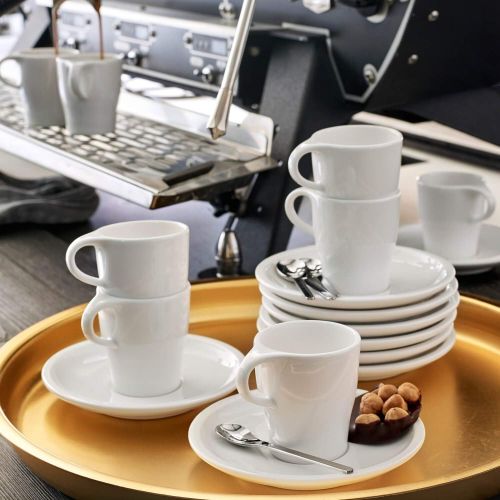  Villeroy & Boch Coffee Passion Espresso-Set, 2-teilig, Premium Porzellan, Weiss