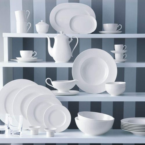  Villeroy & Boch Royal Sauciere-Unterteil, Premium Bone Porzellan, Weiss