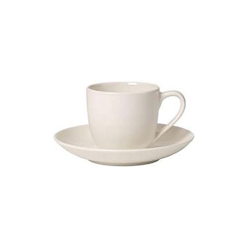  Villeroy & Boch - For Me Espresso-Set, 4 tlg., das Allround-Talent, Premium Porzellan, spuelmaschinen-, mikrowellengeeignet, weiss